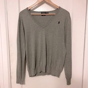 Women’s Polo by Ralph Lauren long sleeve gray sweater